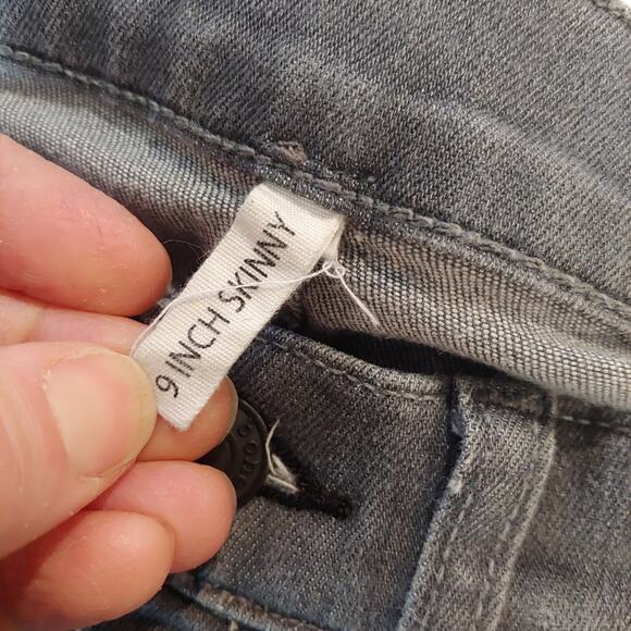 Rag & Bone Gray Raw Hem Ankle Jeans 25 - Picture 6 of 11